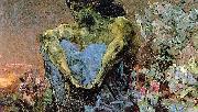 Mikhail Vrubel Demon seated in the garden 1890 oil painting picture wholesale